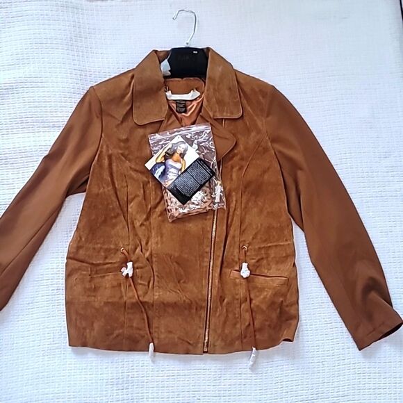 NWT, Iman Women's Suede Jacket - Picture 1 of 5